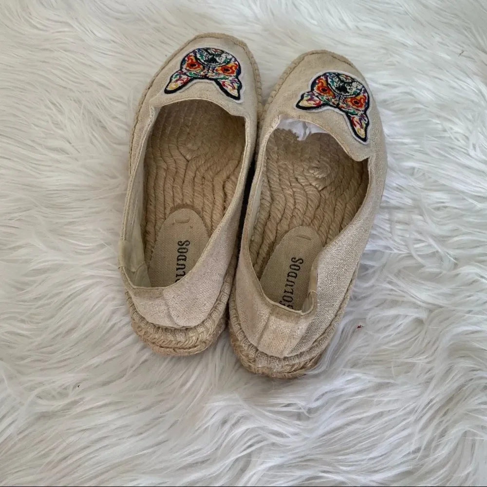 Soludos Frenchi Dog Patch Smoking Flat Espadrilles 7
